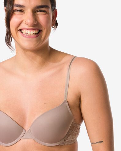 push-up bh met beugel beige - 21890075BEIGE - HEMA
