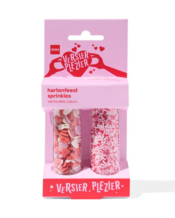 kit de d&eacute;coration comestible perles de sucre et coeurs - 10280047 - HEMA