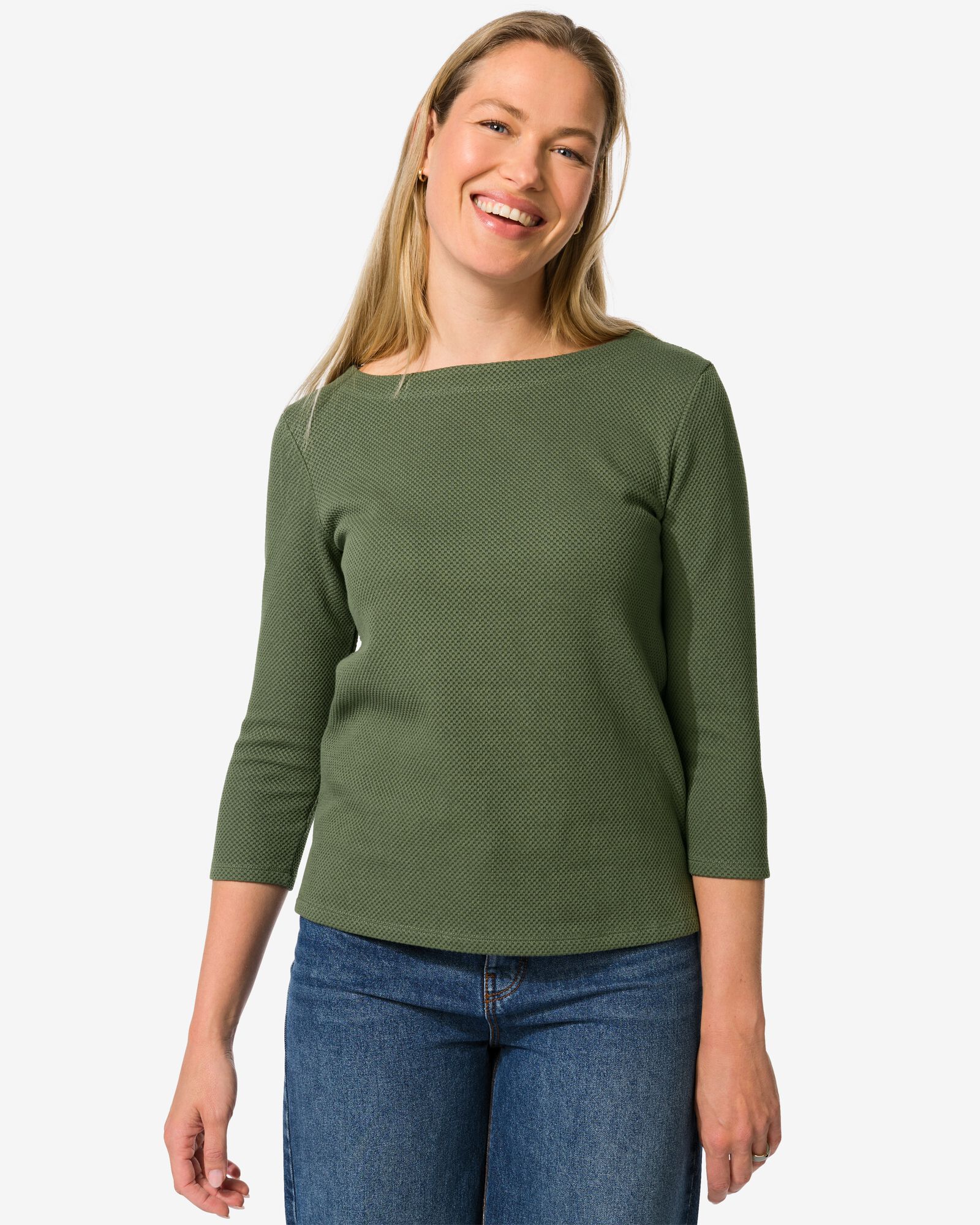 Damenshirt Kacey dunkelgr&uuml;n - 36300280DARKGREEN - HEMA