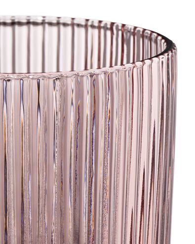 verre &agrave; long drink 340ml verre Bergen relief rayures rouge bordeaux - 9401171 - HEMA