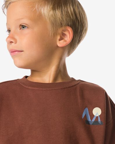 sweat-shirt enfant graphique marron marron - 30707003BROWN - HEMA