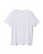 dames t-shirt Char met linnen wit M - 36269782 - HEMA