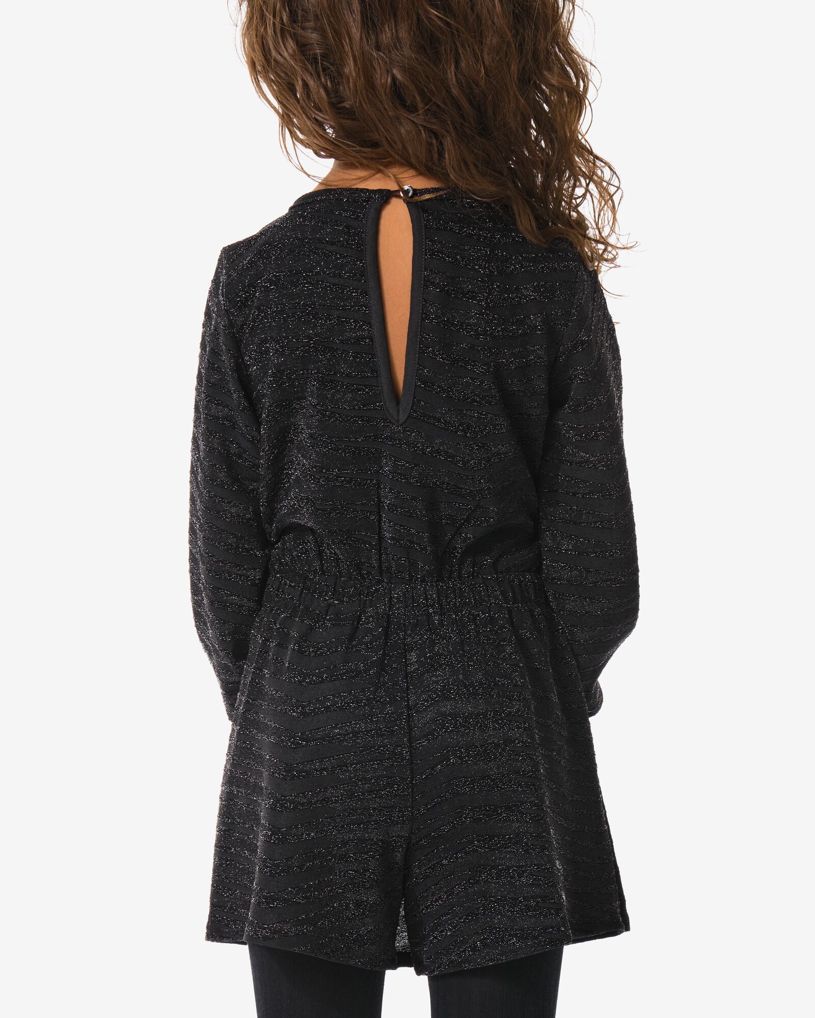 kinderjumpsuit glitter zwart - 30832659BLACK - HEMA