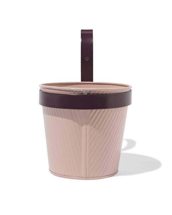 jardini&egrave;re balcon 22x13x21cm avec crochet rose - 41800082 - HEMA