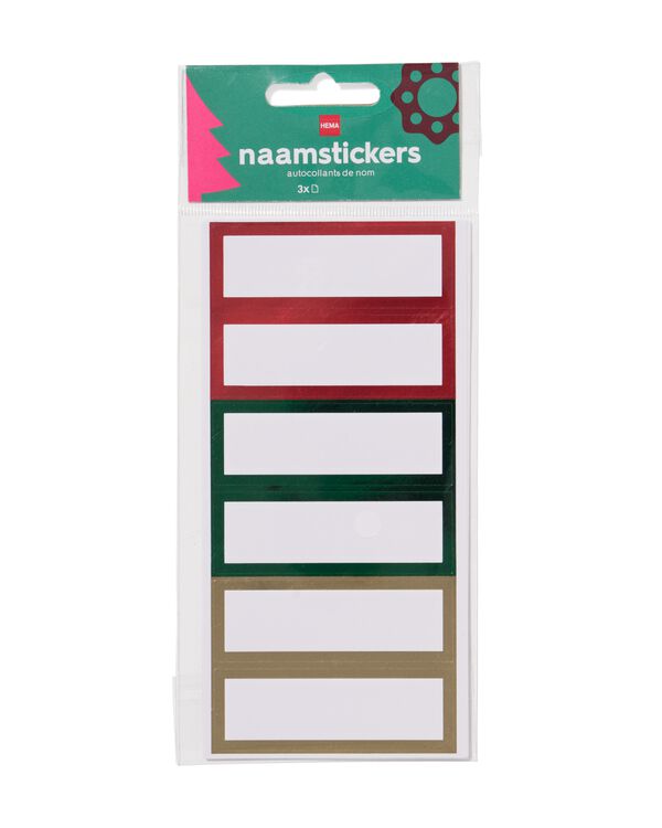 étiquettes nominatives noël - 25300033 - HEMA