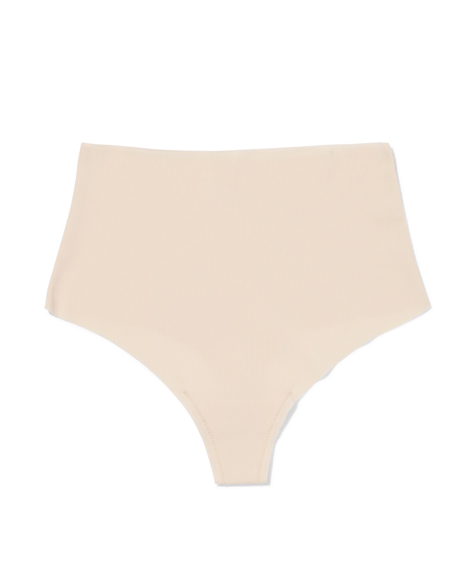 string femme taille haute microfibre c&ocirc;tel&eacute; confort ultime naturel naturel - 19602715NATURAL - HEMA