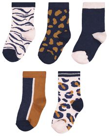 5er-Pack Kinder-Socken, Animal bunt bunt - 1000024612 - HEMA