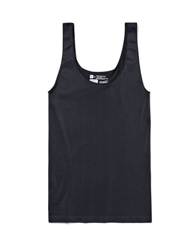 Damenhemd nahtlos, aus Mikrofaser schwarz schwarz - 1000002077 - HEMA