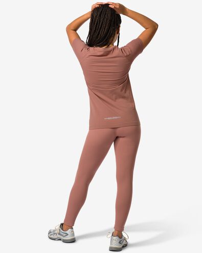 legging de sport femme sans coutures côte marron moyen - 36030349MIDBROWN - HEMA