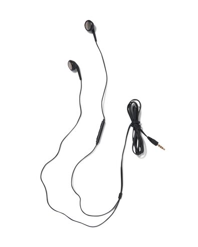 écouteurs semi-intra-auriculaires confort noir - 39620020 - HEMA