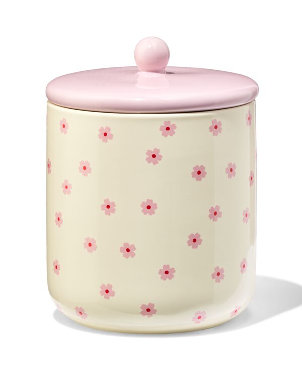 conteneur de conservation 750ml c&eacute;ramique fleurs - 61104515 - HEMA