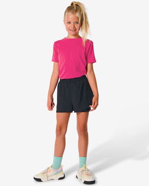 pantalon de sport court enfant avec legging noir noir - 36090459BLACK - HEMA