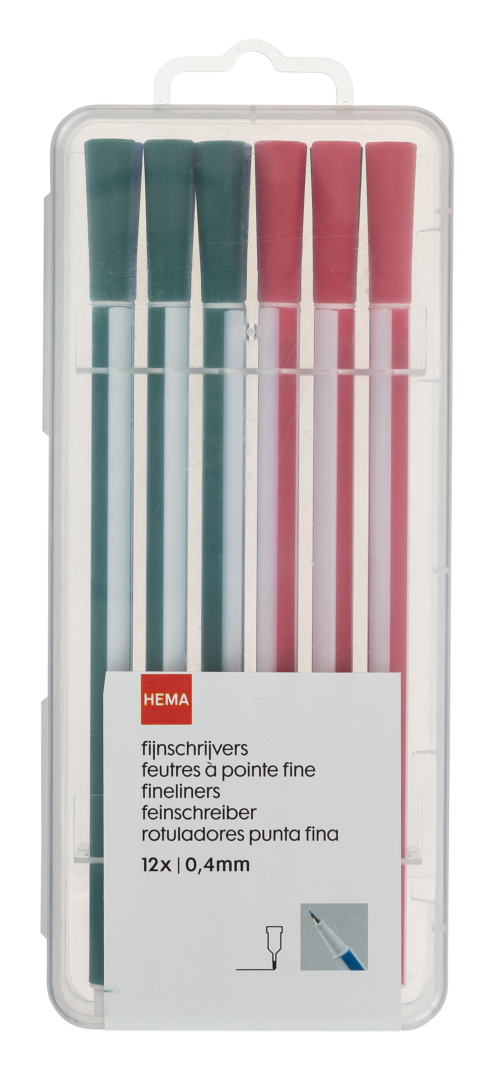 12-pak fijnschrijvers - 14420029 - HEMA