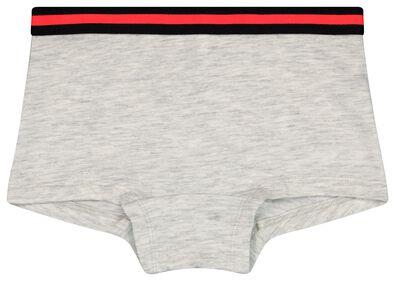 2 boxers enfant coton/stretch gris clair 158/164 - 19390174 - HEMA