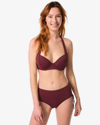 bas de bikini femme rouge foncé - 22351670DARKRED - HEMA