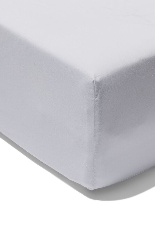 Boxspring-Spannbettlaken, 180 x 200 cm, Soft Cotton, hellgrau - 5120091 - HEMA