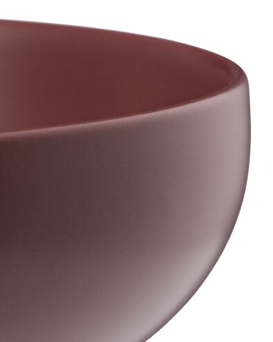 bol ⌀14,5x5cm fa&iuml;ence mat rouge bordeaux - 9650375 - HEMA