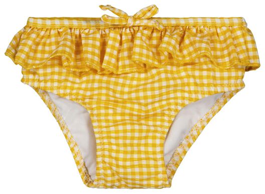 bas de bikini bébé carreaux jaune - 1000026815 - HEMA