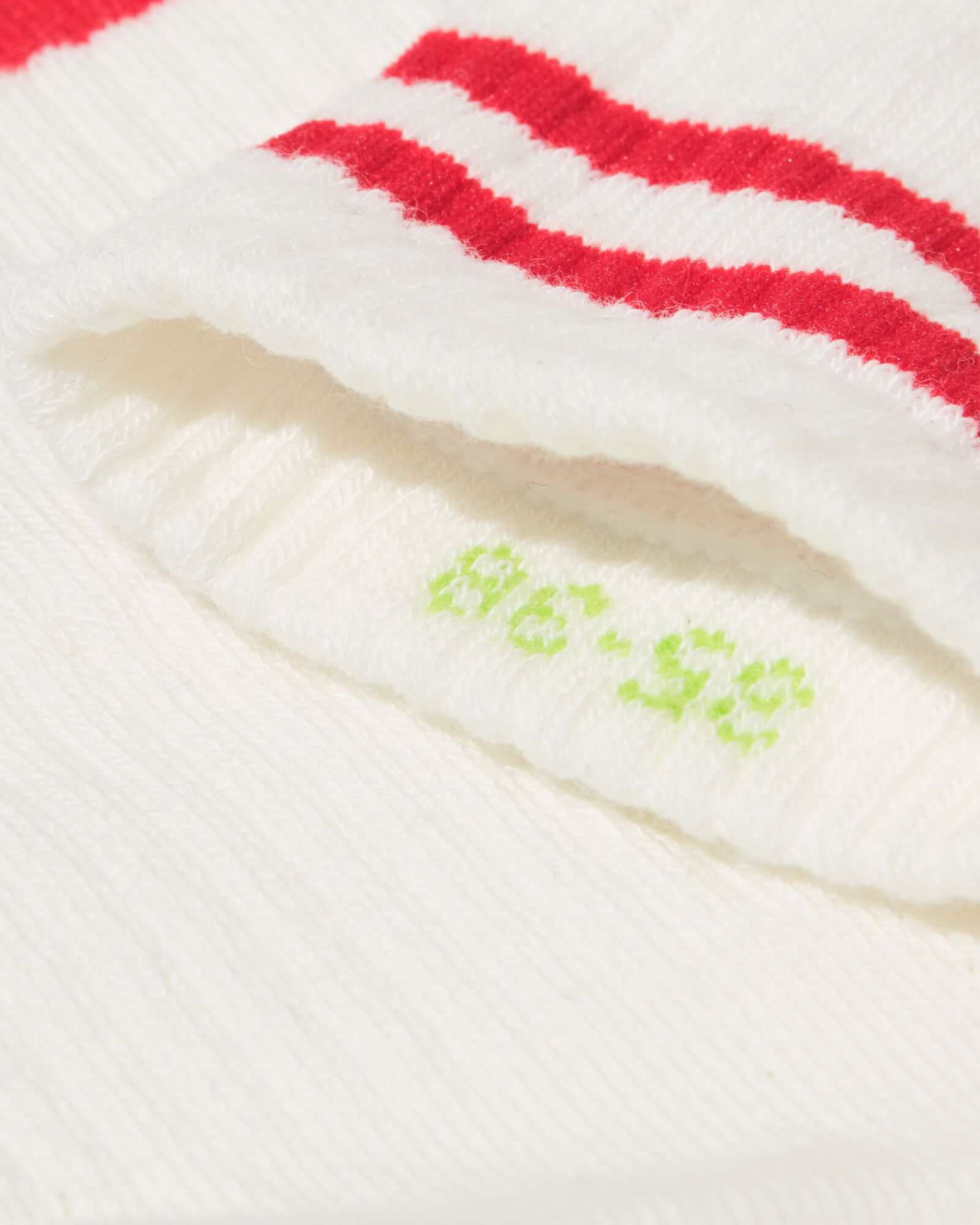 chaussettes logo HEMA et petit c&oelig;ur pour enfants et adultes blanc cass&eacute; blanc cass&eacute; - 4120620OFFWHITE - HEMA