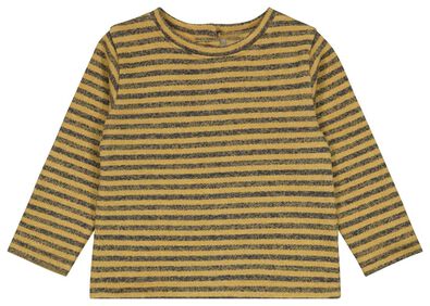 newborn sweater strepen geel - 1000025922 - HEMA