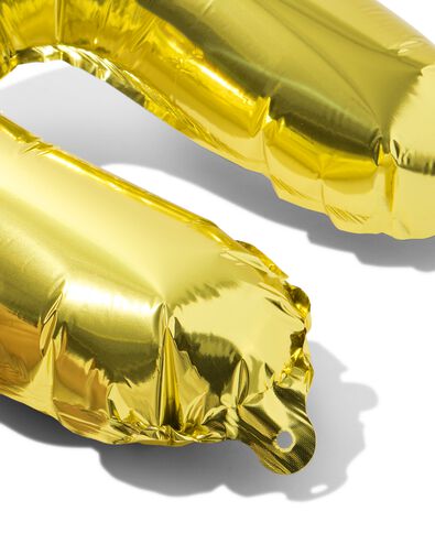 folieballon cijfer 4 30cm goud - 14260025 - HEMA