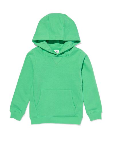 kindersweater met capuchon groen 122/128 - 30777839 - HEMA