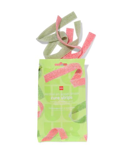 zure strips aardbei en appel 100g - 10220080 - HEMA