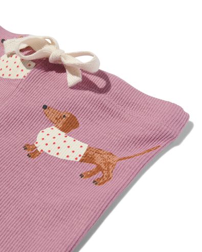 baby set trui en legging honden roze 86 - 33004355 - HEMA