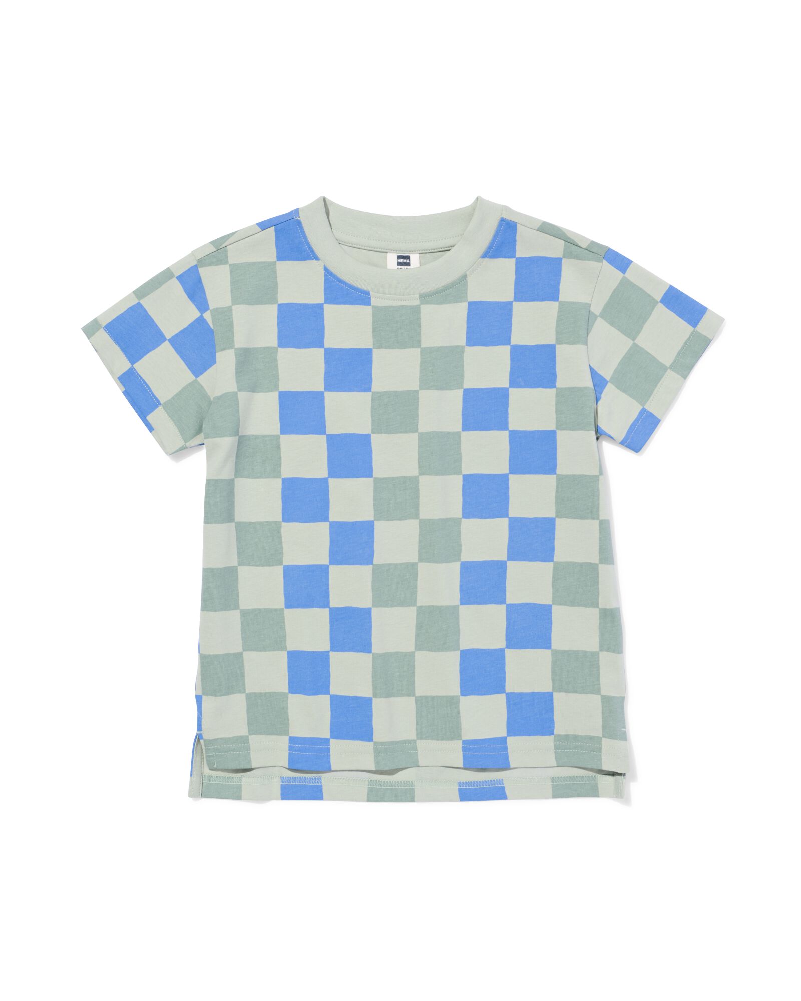 t-shirt enfant blocs vert vert - 30720711GREEN - HEMA