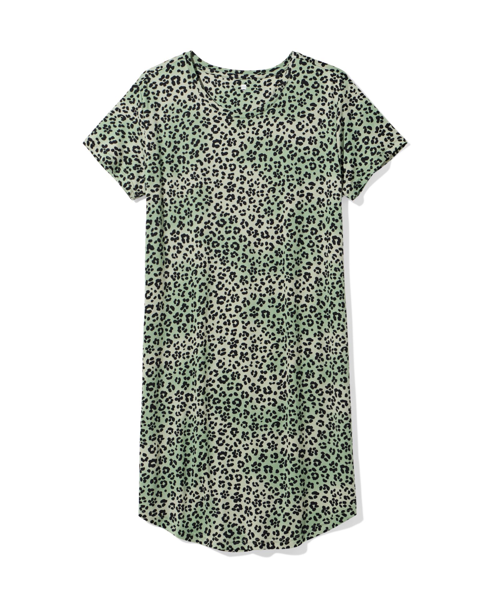 chemise de nuit femme l&eacute;opard jersey vert vert - 23401355GREEN - HEMA
