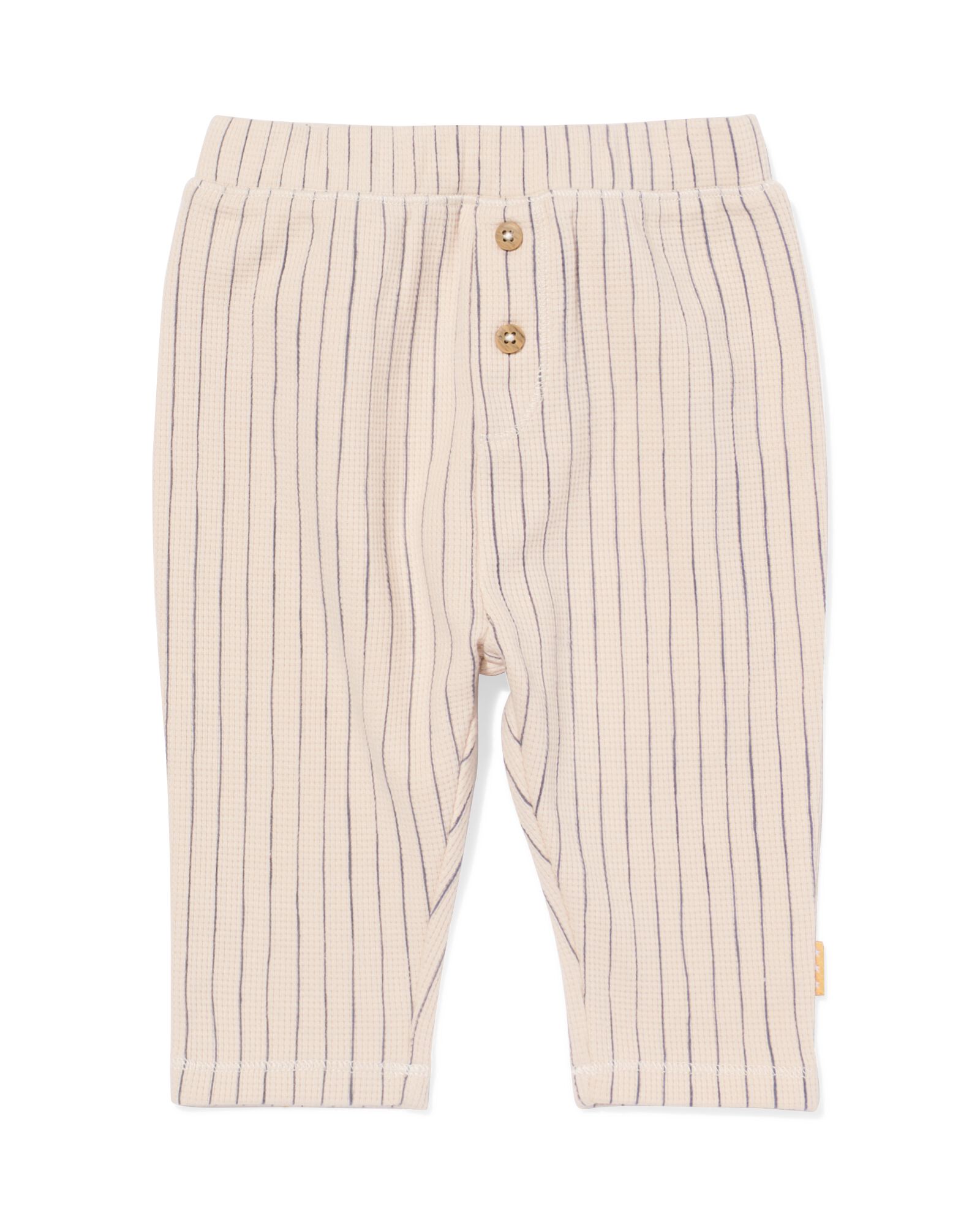 Newbornhose in Waffelstruktur mit Sreifen ecru - 33419520ECRU - HEMA