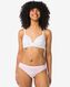 2 strings femme taille haute coton stretch rose S - 19640929 - HEMA