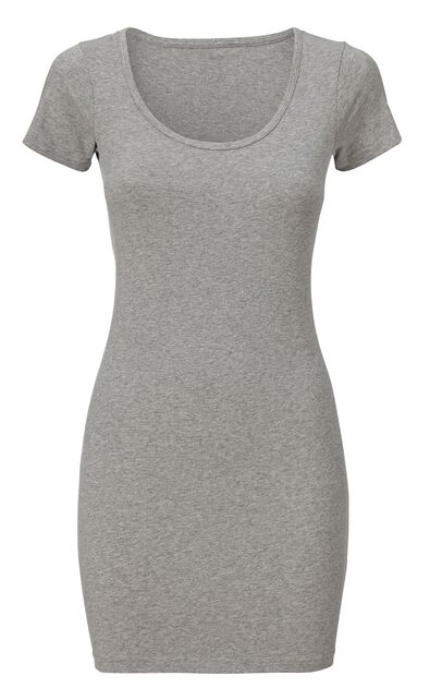 t-shirt femme gris clair - 1000005174 - HEMA