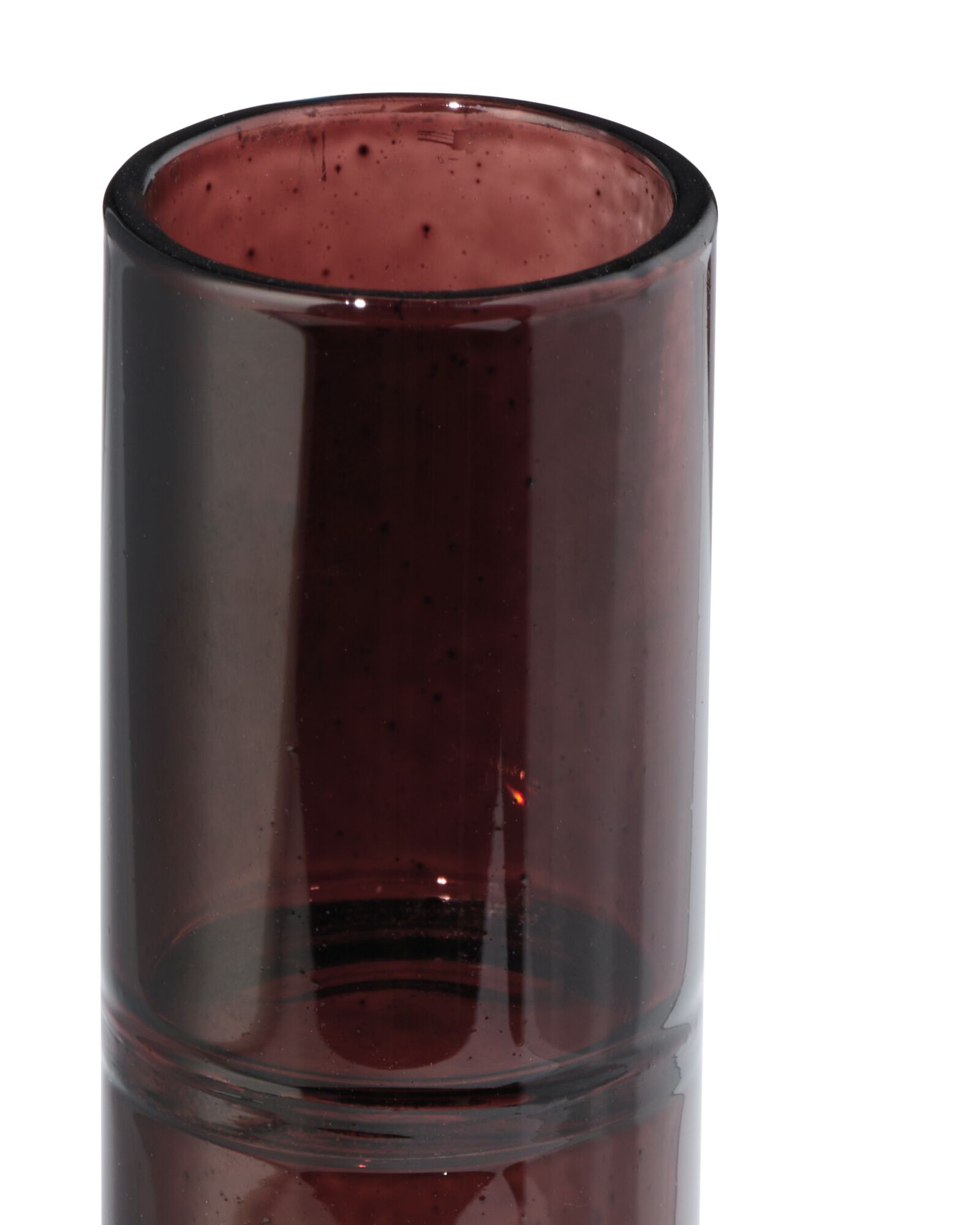 bougeoir 8,5x10 cm verre brun - 13325041 - HEMA