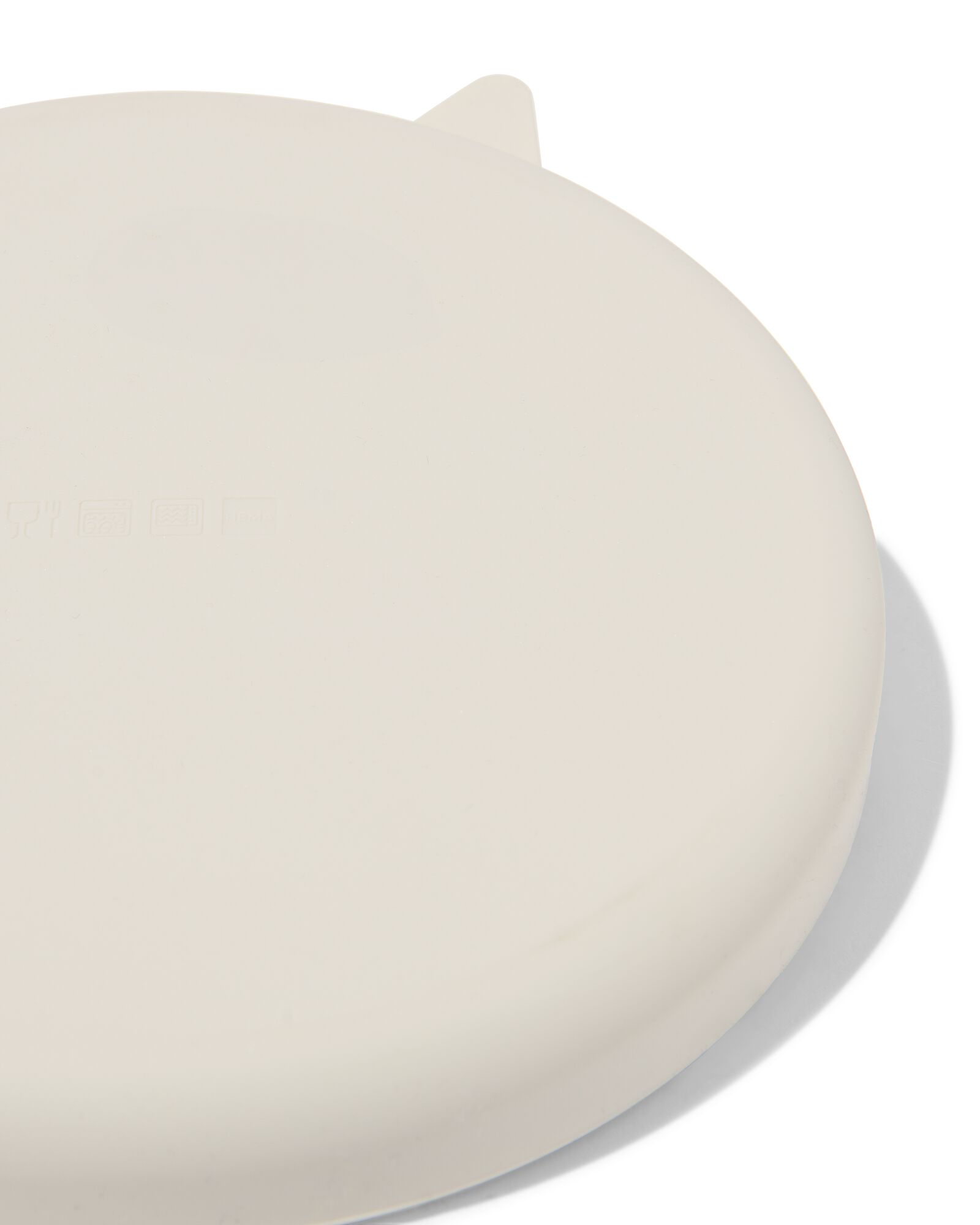 assiette enfant ⌀16 cm monstre silicone beige - 80650218 - HEMA