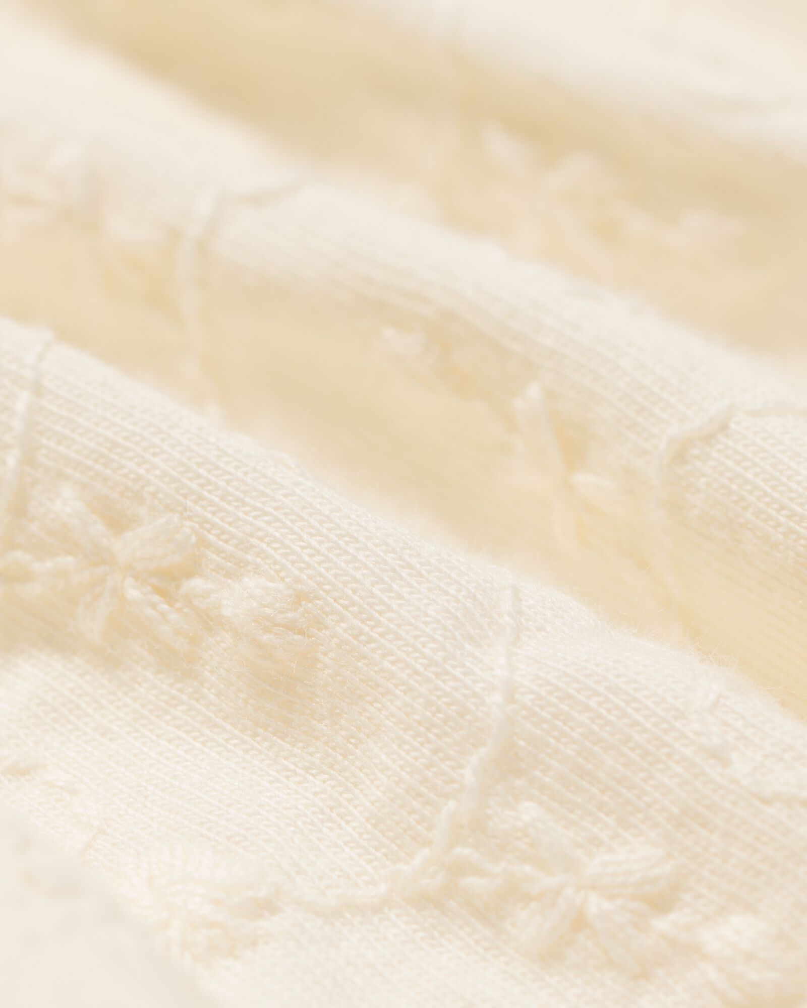 T-shirt b&eacute;b&eacute; brod&eacute; blanc cass&eacute; blanc cass&eacute; - 33451820OFFWHITE - HEMA