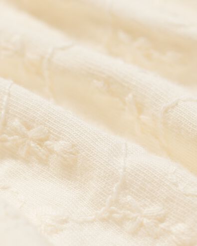 T-shirt b&eacute;b&eacute; brod&eacute; blanc cass&eacute; blanc cass&eacute; - 33451820OFFWHITE - HEMA