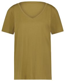 t-shirt femme Danila jaune jaune - 1000027512 - HEMA