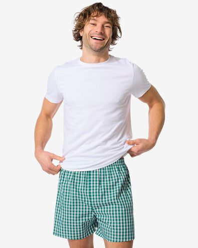 cale&ccedil;ons amples pour homme losanges vert - 19190460GREEN - HEMA