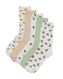 5 paires de chaussettes femme avec du coton blanc 35/38 - 4290356 - HEMA