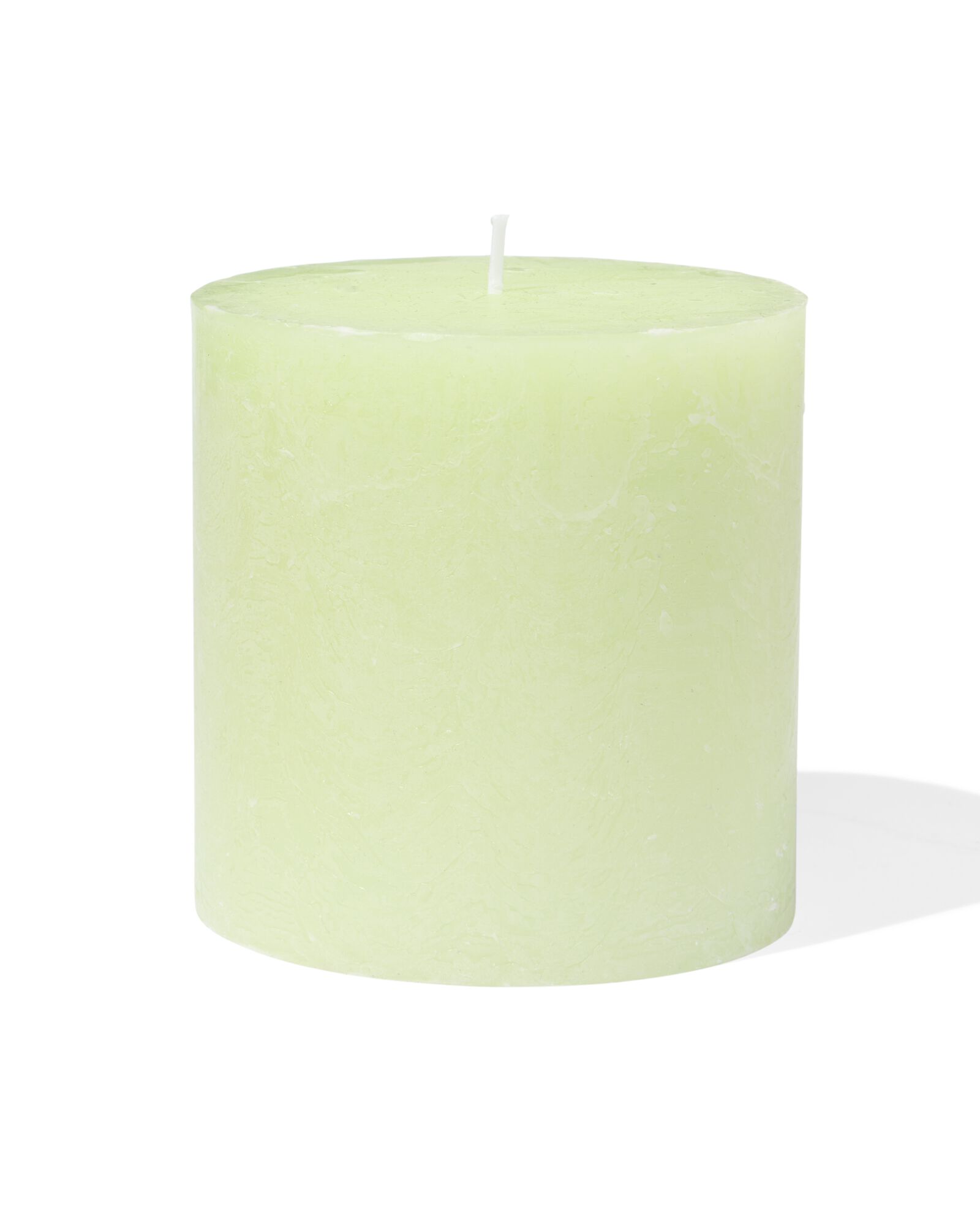 bougie rustique &Oslash;10x10cm vert clair vert menthe 10 x 10 - 13504015 - HEMA