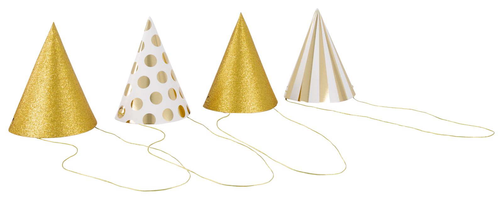 8 chapeaux de fête confettis - HEMA