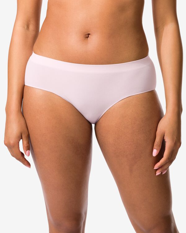 slip hipster femme sans couture microfibre rose p&acirc;le rose p&acirc;le - 19602954LIGHTPINK - HEMA