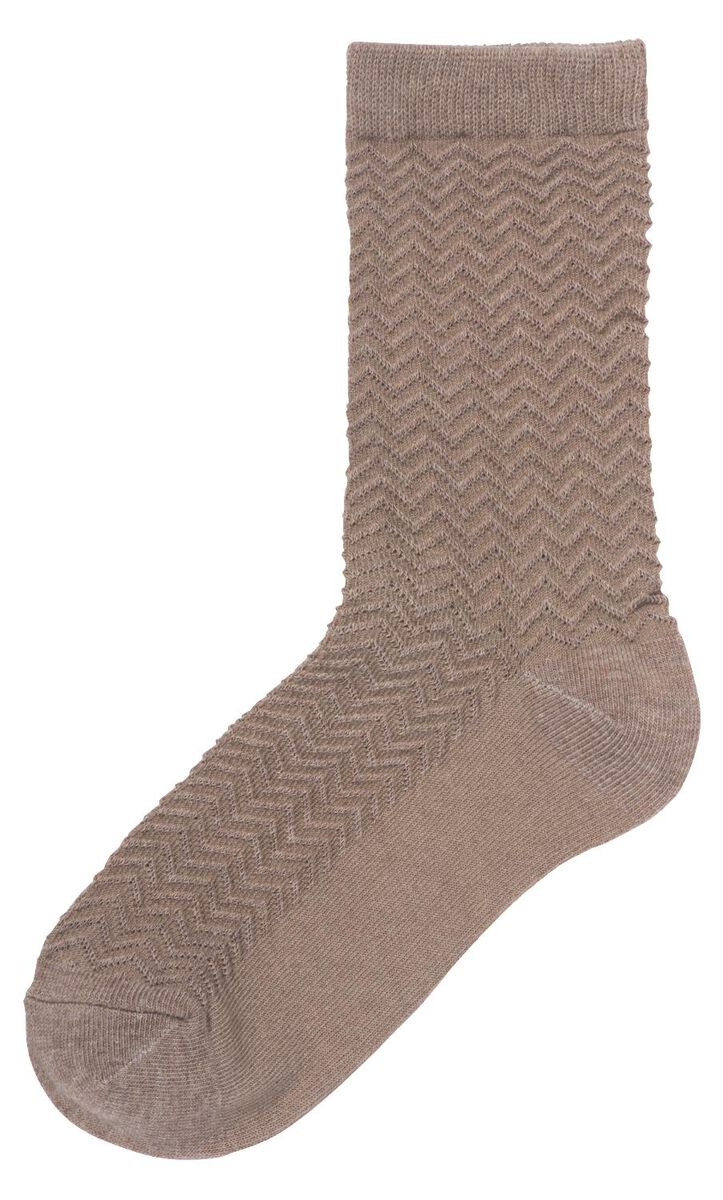 5 Paar Damen-Socken mit Baumwolle braun 35/38 - 4269301 - HEMA