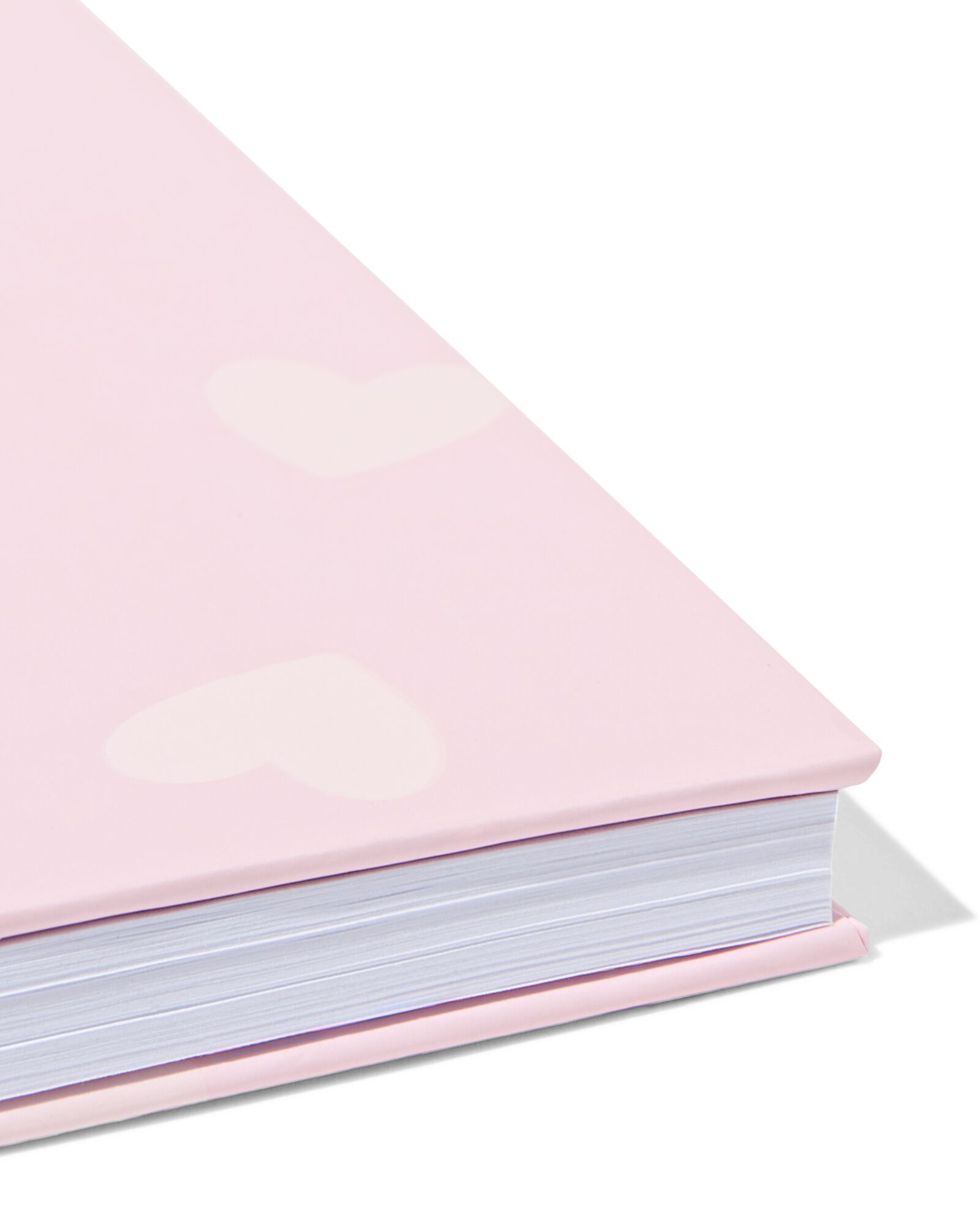 carnet de notes 11,5 x 15 cm c&oelig;urs roses - 14100230 - HEMA