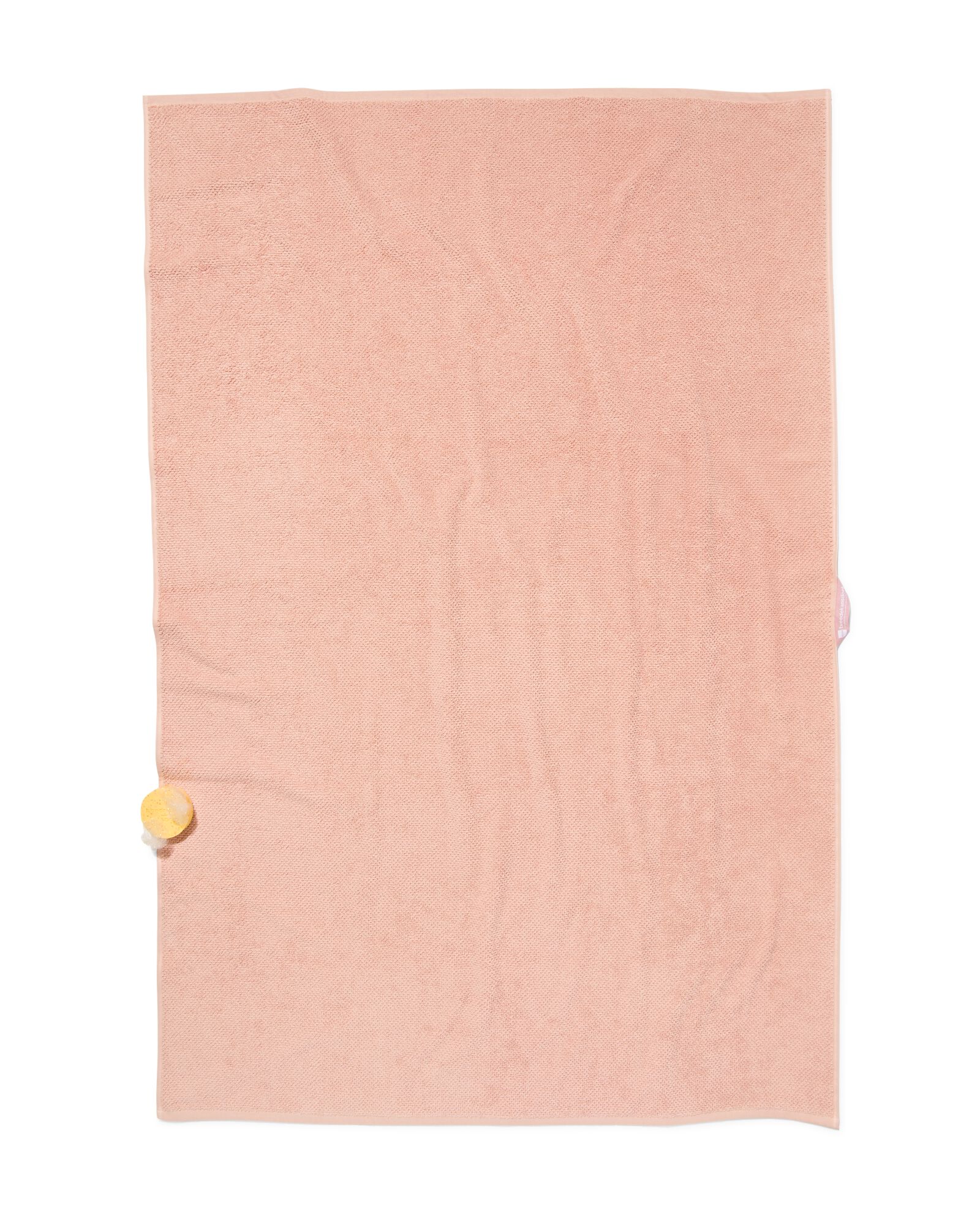serviette de bain 2&egrave;me vie coton recycl&eacute; rose p&acirc;le rose p&acirc;le - 1000031878 - HEMA
