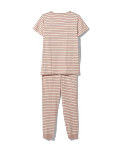 dames pyjama katoen naturel M - 23400307 - HEMA