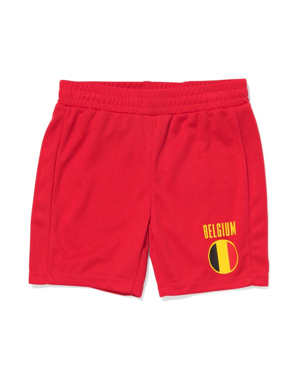 Kinder-Sporthose, kurz, Belgien rot rot - 36030616RED - HEMA