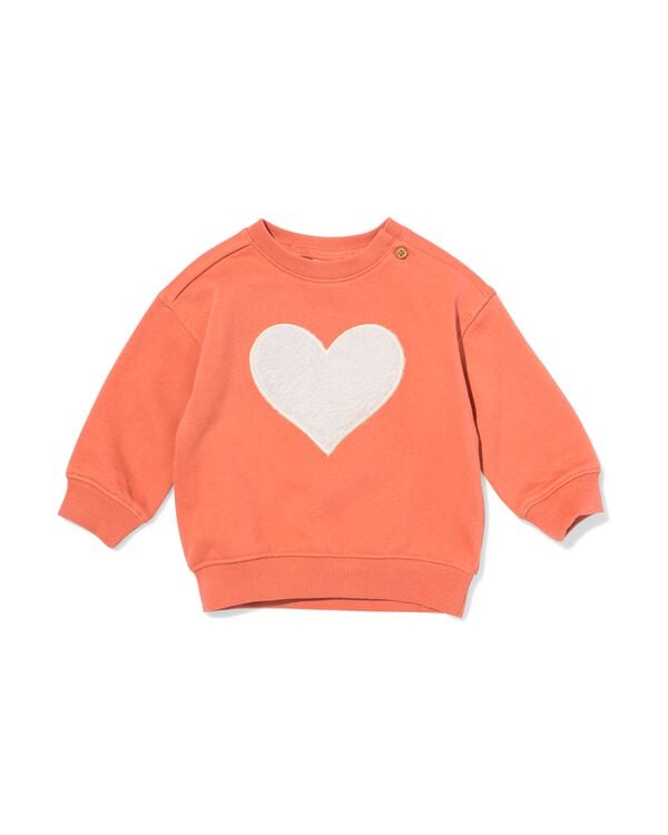 sweat bébé petits cœurs rose rose - 33048370PINK - HEMA