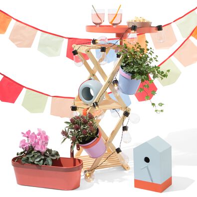 Balkon-Pflanzkasten S rosa-rot - 41850225 - HEMA